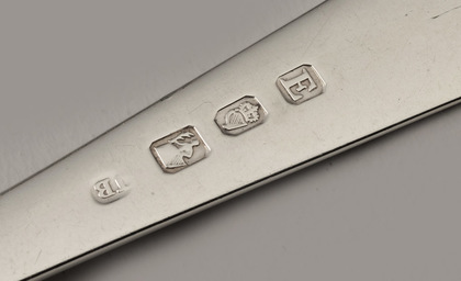 Irish Silver Georgian Tablespoon -Newton family Crest, Dunleckney, John Bayly